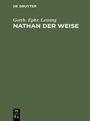 cover image of Nathan der Weise